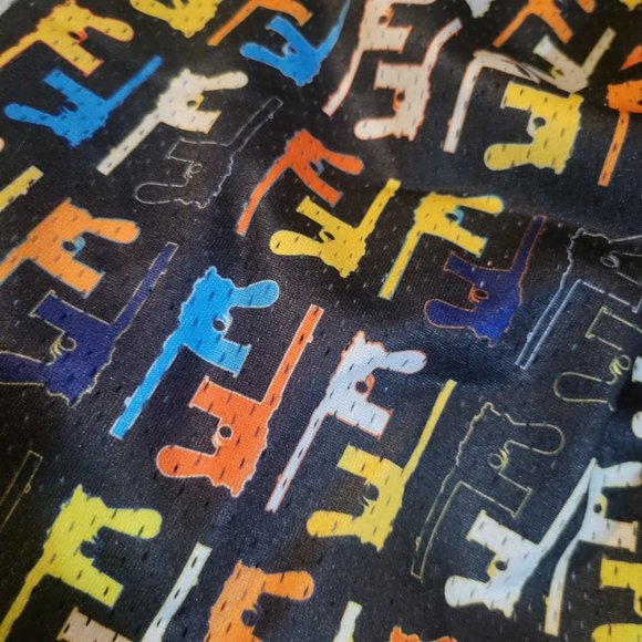 New Bravest Studios Mesh Shorts designer ispired multicolor Gunner Print XL - Picture 8 of 14